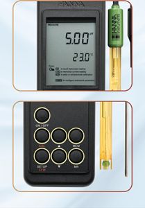 เครื่องวัดค่า pH แบบพกพา รุ่น HANNA HI9124 จากจีน พร้อมความแม่นยำ 0.01 PH/C วัดค่า ORP/mV และอุณหภูมิ สำหรับการทดสอบคุณภาพน้ำ - Product Image 3
