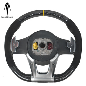 Volante in Fibra di Carbonio Compatibile con <span class=keywords><strong>Mercedes</strong></span> Benz Classe A, <span class=keywords><strong>B</strong></span>, E, GLA, CLA, GLC, GLS, GLE, C, Modelli W205, W204, W206, Aggiornamento da Vecchio a Nuovo Modello - Product Image 3
