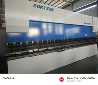 Dontzer DHS-110/4500 electro-hydraulic servo bending machine features high bending accuracy and stable performance.