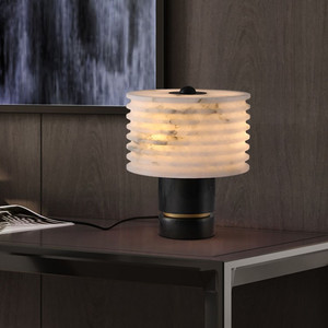 Lámpara de Mesa de Mármol de Estilo Nórdico Minimalista Moderno, Lámpara de Mesa de Diseño de Alta Gama para Sala de Estar y Dormitorio - Product Image 5