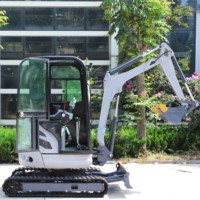 Mini-excavatrice de 3,5 tonnes avec moteur Kubota, cabine fermée, petite pelle pour usage agricole, livraison gratuite, directement de l'usine