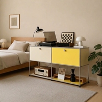 Meuble de rangement métallique modulaire moderne, buffet ouvert avec tiroirs pour chambre à coucher, mobilier de maison, vente en gros ODM