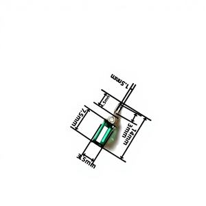 Collar con colgante de oro amarillo GOL Dtutu al por mayor, dije rectangular verde, mini, elegante y moderno Kj450 para fiestas y abuelas - Product Image 1