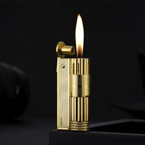 Wholesale windproof Vintage Genuine Metal alloy vintage kerosene lighter Men Cigarette Oil Lighter