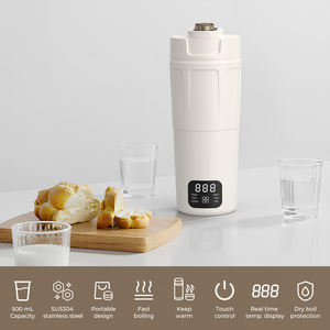 Bouilloire Électrique Portable à Affichage Numérique, Tasse Chauffante 600ml en Acier Inoxydable 304 avec Fonction Ébullition Rapide pour Voyage et Bureau - Product Image 2