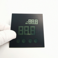 Verre de protection d'écran trempé, verre de fenêtre personnalisé à 7 segments pour panneau de commande d'instrument numérique