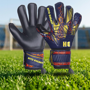 Gants de gardien de but de football professionnels, personnalisation sur mesure, latex allemand Contact 4 mm, cuir antidérapant pleine main - Product Image 3
