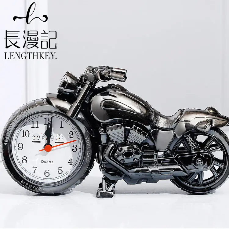 2022 Amazon Hot Selling Fashion Personality Creative Clock Alarm Clock Student Bedside Clock Home Motorcycle Modeling