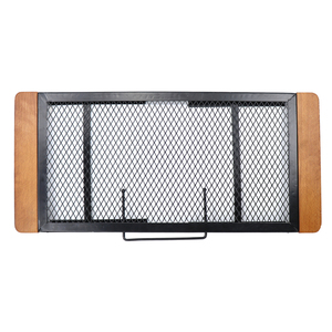 OEM ultraléger Corée Pliante Anti-brûlure Manche en bois Maille métallique Fer Pique-nique Barbecue Pliable Camp Bbq Grill Table - Product Image 2