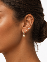 Boucles d'oreilles éventail en émail doré POWELL pour femme, boucles d'oreilles à pétales marbrés, bijoux fantaisie élégants, vintage et charmants pour soirée