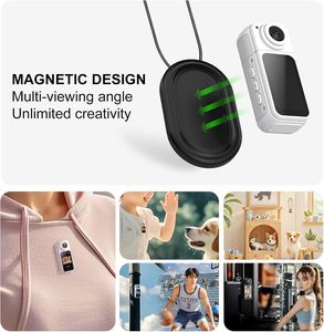 Caméscope portable léger - <span class=keywords><strong>Appareil</strong></span> d'enregistrement audio-vidéo mains libres 2.7K pour Vlogs, caméra sport multi-usage à pouce - Product Image 4