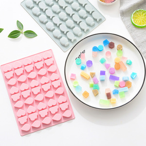 Molde de silicona con forma de dibujos animados creativo QQ Fudge molde cristal gota gel hielo rejilla chocolate hornear molde fruta casera dulces suaves - Product Image 5
