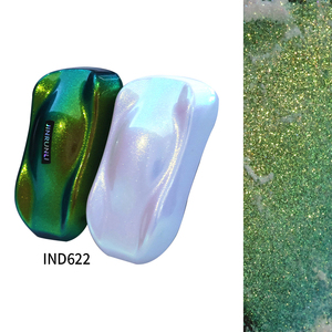 Poudre de pigment <span class=keywords><strong>effet</strong></span> caméléon Aurora pour peinture automobile - Pigment de peinture automobile bleu violet avec <span class=keywords><strong>effet</strong></span> miroir bonbon, pigment chromé - Product Image 1