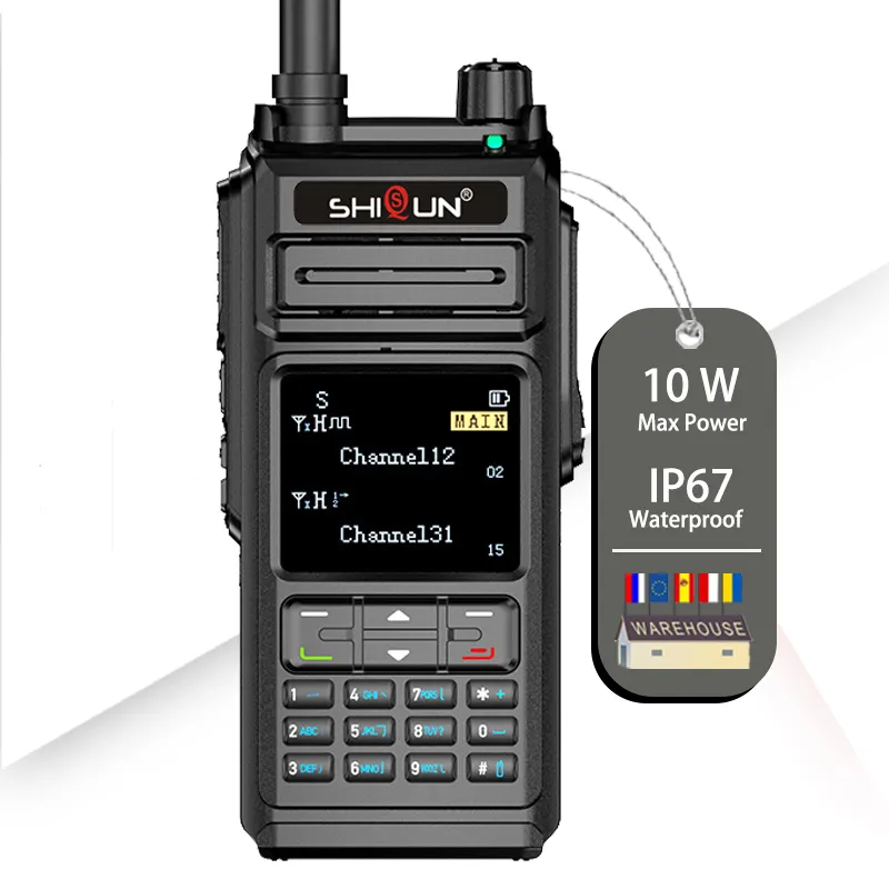 Long Distance Digital Walkie-Talkie Dmr 2 Way Radio Intercom Waterproof And Rugged Walkie Talkie 10 Watt 400-480MHZ 3200MAH