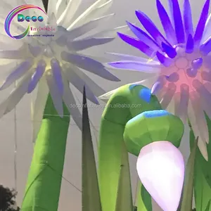 giant inflatable led flower decoration inflatable underground flower