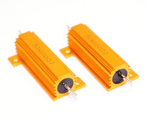 RX24 5W 10W 50W Resistencia de potencia bobinada con carcasa de aluminio dorado Resistencia de potencia de frenado dinámico - Product Image 2