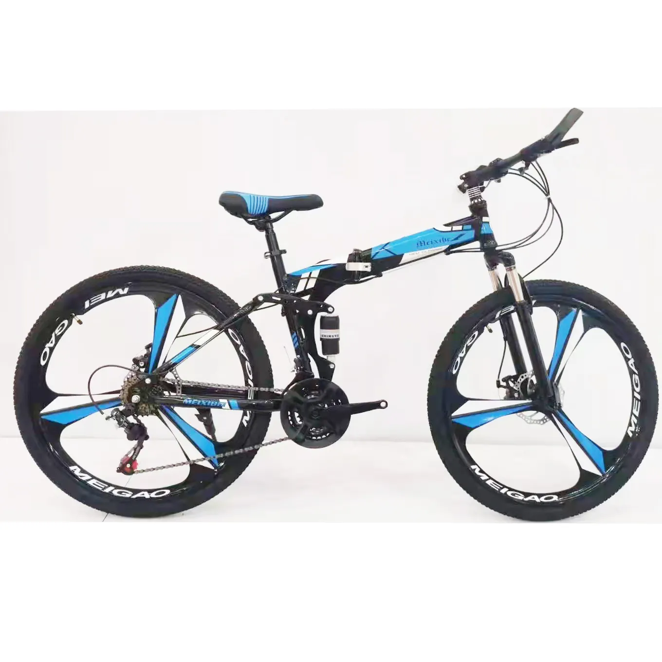 2023 26 inches 21 speed carbon steel frame folding bike bmx magnesium ally rim mtb bike