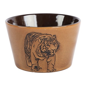 Hoge Kwaliteit Luxe Keramische Afrikaanse Zebra Reactie Glazuur Thuis Keramische Kom - Product Image 5