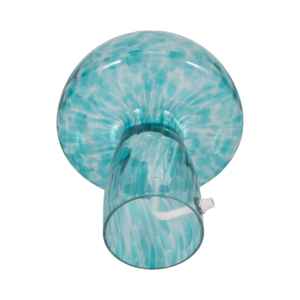 Lampada da Tavolo a Forma di Fungo in Vetro Blu, Illuminazione Moderna per Camera da Letto e Soggiorno, Stile Boho - Product Image 6