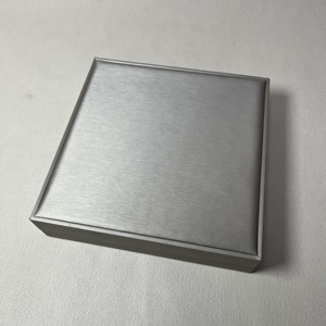 Factory Wholesale Custom Silver Leather Jewelry <b>Box</b> With Logo For <b>Ring</b> Bracelet Pendant Necklace Earring for Ladies' Gift <b>Box</b> - Product Image 4
