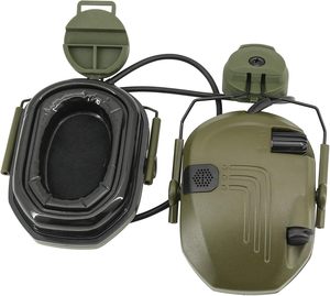 <span class=keywords><strong>Casque</strong></span> tactique antibruit en ABS avec interface 3,5 mm pour casques à rail ARC – Protection auditive pour le tir et la chasse - Product Image 2