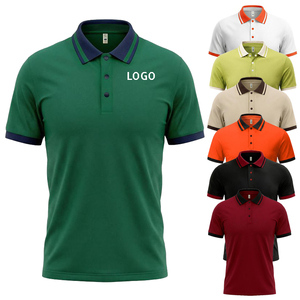 Polo Personalizzata con Logo per Ristoranti, Hotel, Cucine, Chef, Caffè, Bar, Personale - Uniforme da Lavoro con Blocchi di Colore e Ricamo per Uomo - Product Image 1