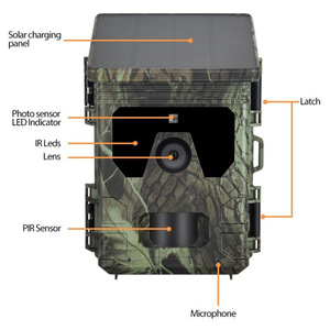 Wildcamera Trail Camera 50MP 4K IR <b>Night</b> Vision IP65 Waterproof Hunting Camouflage Outdoor Use - Product Image 5