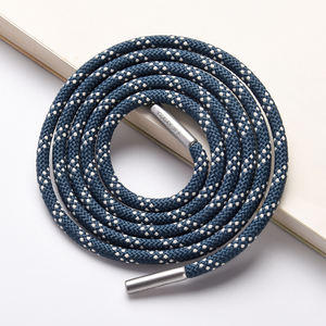 Lacci Riflettenti in Poliestere di Lusso 2025, Stile Popolare, Finitura Piatta Colorata Nera e Bianca per Abbigliamento e Calzature - Product Image 3