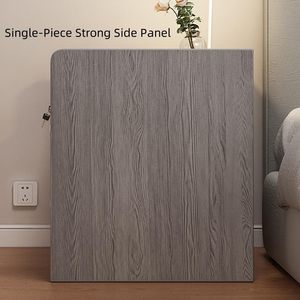 Table de chevet moderne en bois massif avec <span class=keywords><strong>plateau</strong></span> et tiroir <span class=keywords><strong>pour</strong></span> chambre à coucher 47x39x48cm - Product Image 3