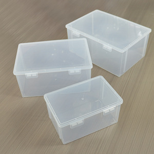Transparent <b>Storage</b> <b>Box</b> With Double Locking Lid <b>Stackable</b> Desktop Organizer For Tools Parts And Accessories 705 Series - Product Image 1