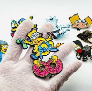 Insignias Metálicas Divertidas y Creativas de los <span class=keywords><strong>Simpson</strong></span>, Accesorios de Joyería, Artesanías Metálicas, Pins de Solapa, Fábrica de Metal en China - Product Image 2