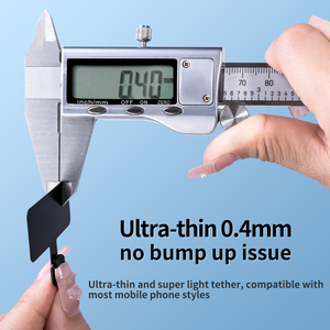 Phổ thép không gỉ chống mất Clip dây buộc với D-Ring điện thoại di động Tether Tab trong hình dạng dây biểu tượng tùy chỉnh điện thoại vá - Product Image 5