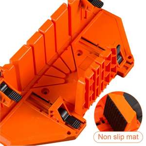 Boîte à onglets réglable 22.5/45/90 degrés scie à métaux outil Portable jardin bois coupe boîte à onglets - Product Image 3