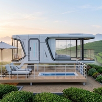 Maison préfabriquée mobile moderne, maison capsule écologique, maison capsule à prix d'usine de qualité supérieure, vente chaude, personnalisable