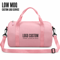 Sac de sport rond imperméable à faible MOQ pour la danse, le yoga, le ballet, le fitness, les vêtements et les chaussures, personnalisable avec logo
