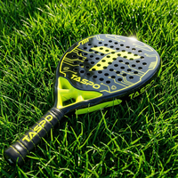 Raquette de tennis et de padel en forme de diamant en fibre de carbone 24K 18K de haute qualité avec logo personnalisé, nouvelle technologie, fabricant professionnel Taspo 2026