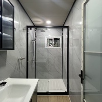Maison conteneur pliable et extensible sur mesure de 20, 30 ou 40 pieds avec mur rideau en verre et panneaux sandwich en acier pour usage résidentiel