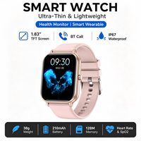 Reloj Inteligente Deportivo Rectangular para Hombre y Mujer, Llamadas por Bluetooth, Asistente de Voz, Más de 100 Modos Deportivos, Multi Idioma, Resistente al Agua IP67