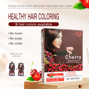 MOKERU Promotion Exceptionnelle : Coloration Professionnelle <span class=keywords><strong>Cheveux</strong></span> et Barbe, Crème Sans Ammoniaque à la Cerise, Noir/Brun Cerise, 500ml*2, Marque Privée OEM - Product Image 2