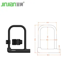 Young Designed U Bicycle Lock 14mm Steel OEM Color D Shaped Lock For Motorcycle Good Price