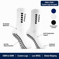 Chaussettes de football personnalisées avec logo, séchage rapide, en mesh, respirantes pour l'entraînement