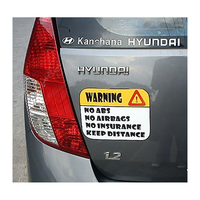 Autocollant de voiture amovible en PVC écologique, réfléchissant lumineux, imperméable, imprimé avec logo personnalisé pour fenêtre et porte