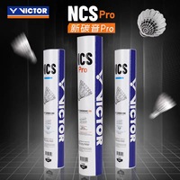 Victor NCS PRO Nouveau Carbonsonic Pro Volant de Badminton Synthétique
