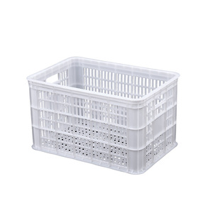 Wholesale Farm Transport Perforated Nestable Plastic <strong>Egg</strong> <strong>Crate</strong> Mesh Box PP Material Durable Eco-Friendly Plastic Containers - Product Image 2