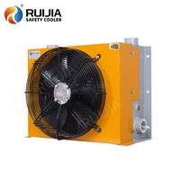 Radiador de Extrusora de Plástico, Enfriador de Aceite Hidráulico, Intercambiador de Calor para Reductor de Engranajes para Maquinaria de Construcción con Ventilador de 12V/24V