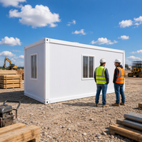 Maison conteneur modulaire à assemblage rapide 20 pieds, maison mobile préfabriquée à panneaux sandwich pour appartement, utilisation en extérieur et dans les parcs