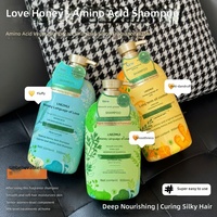 800ml Unisex Semua Usia Losion Tanpa Bilas Asam Amino Nabati Aroma Salon Tahan Lama Penambah Volume Pengontrol Minyak Anti-Ketombe