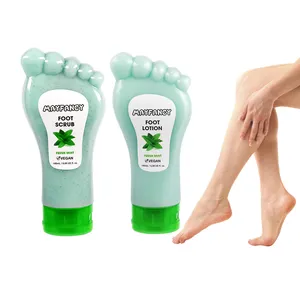 MAYFANCY Produits de soins des pieds à la menthe poivrée nettoyants en douceur personnalisés exfoliants hydratants pour talons fissurés Lotion pour gommage des pieds 3000