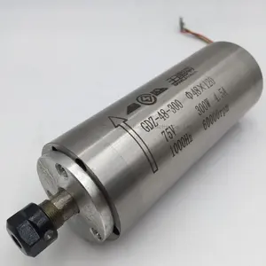 high speed 300W 60000 rpm mini water spindle motor 75V ER8 for cnc engraver machine