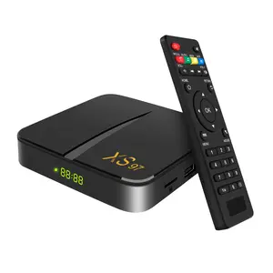 Aktuellste Produkte XS97 4+32GB 4 Core 64bit 2.4G+5G WIFI Android 11 TV Box mit individueller Eigenmarke